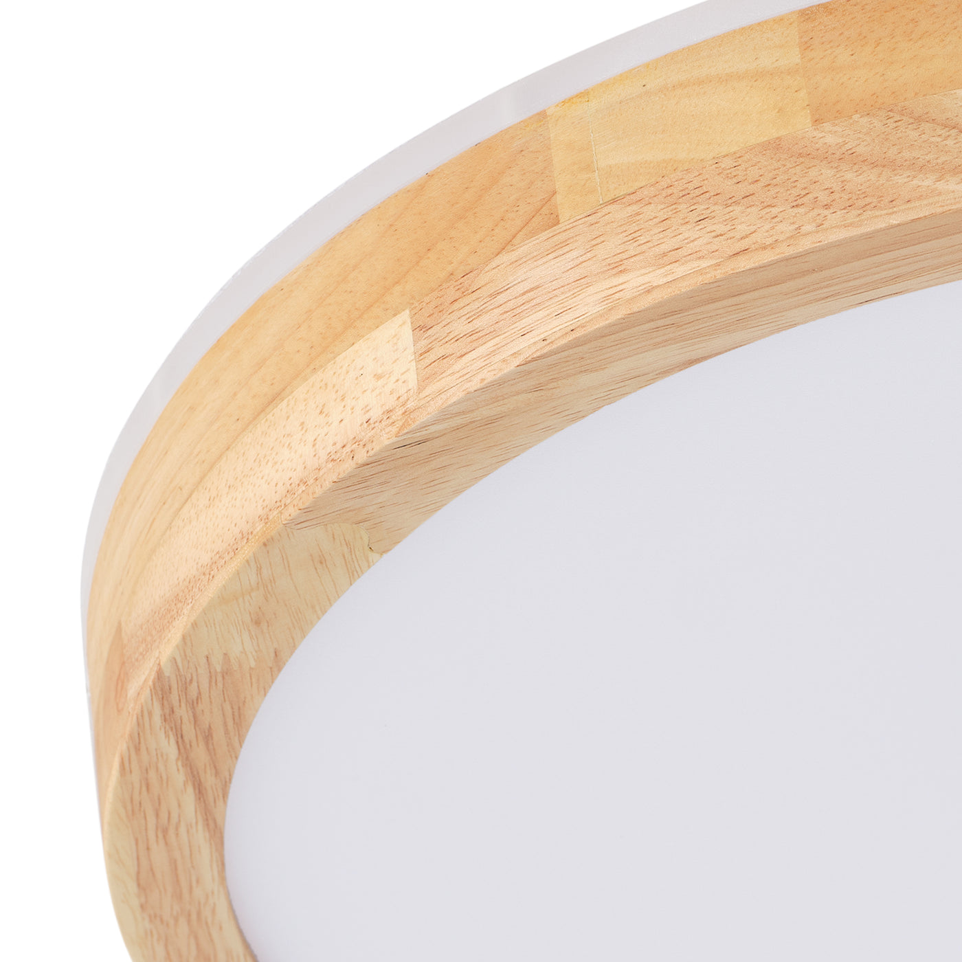 1 Light natural style home lighting LED ceiling light wood look frame 24W ETL for hallway bedroom