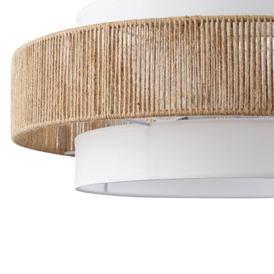 4-Light Modern Boho Pendant Light with Natural Rope Accent
