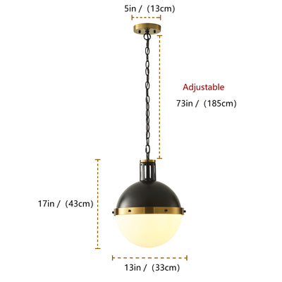 1-Lights Ball Sphere Pendant Lighting