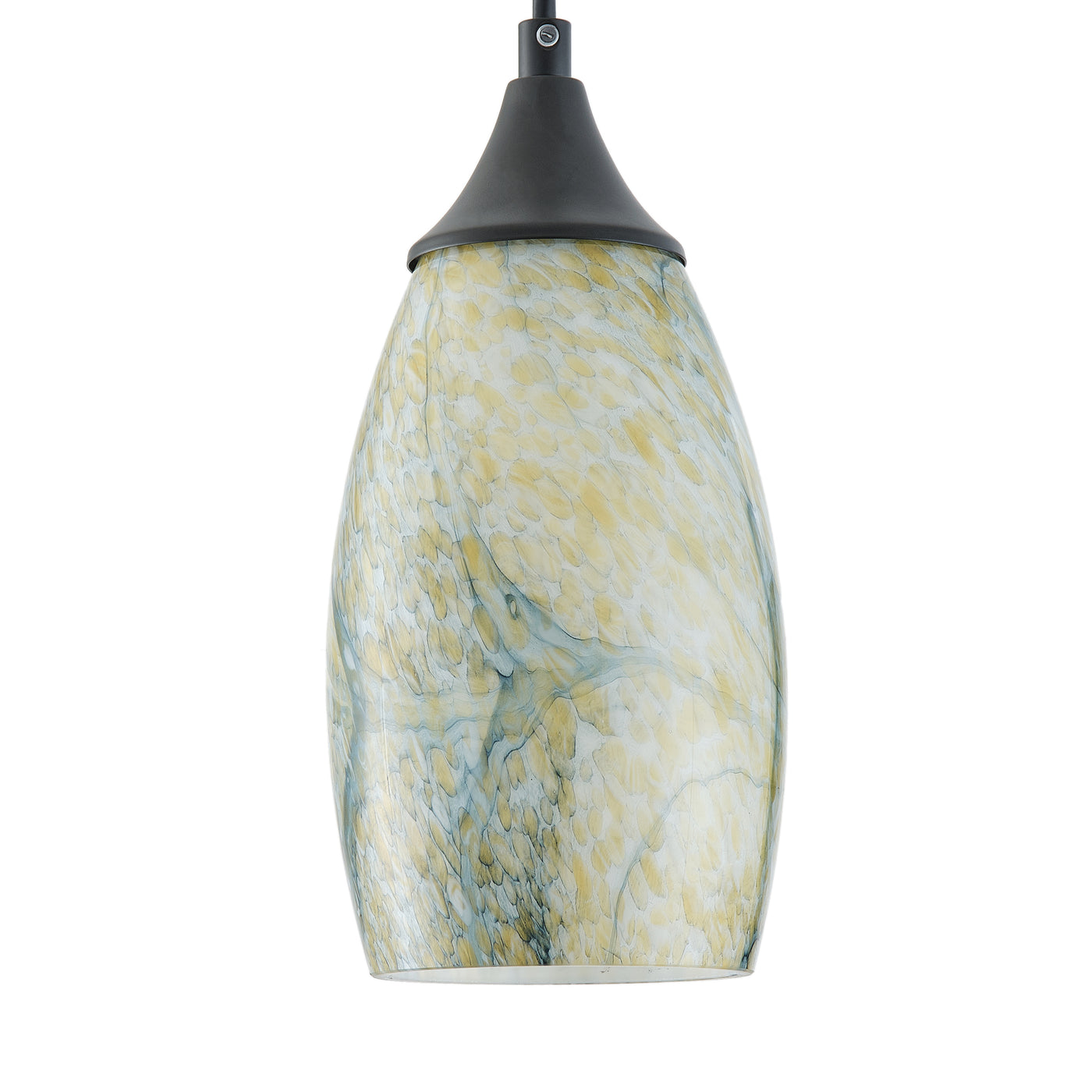 1 Light Modern Art Glass Pendant Marble Shade for Kitchen Island