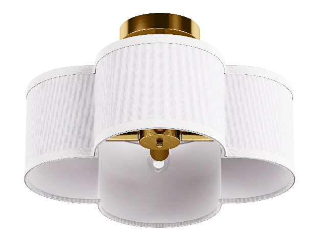 4-Lights Luxury Petal Shape Semi-Flush Mount Lighting