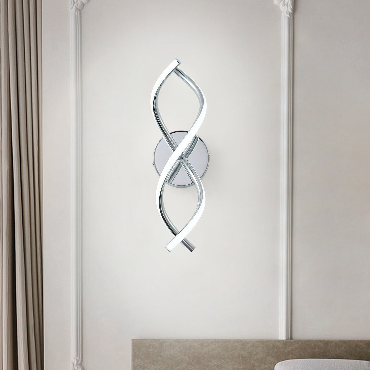 2-Lights Elegant Spiral Design LED Vanity Lighting