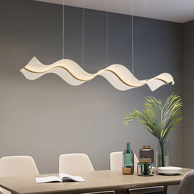 1-Light LED Curved Shape Kitchen Island Lights