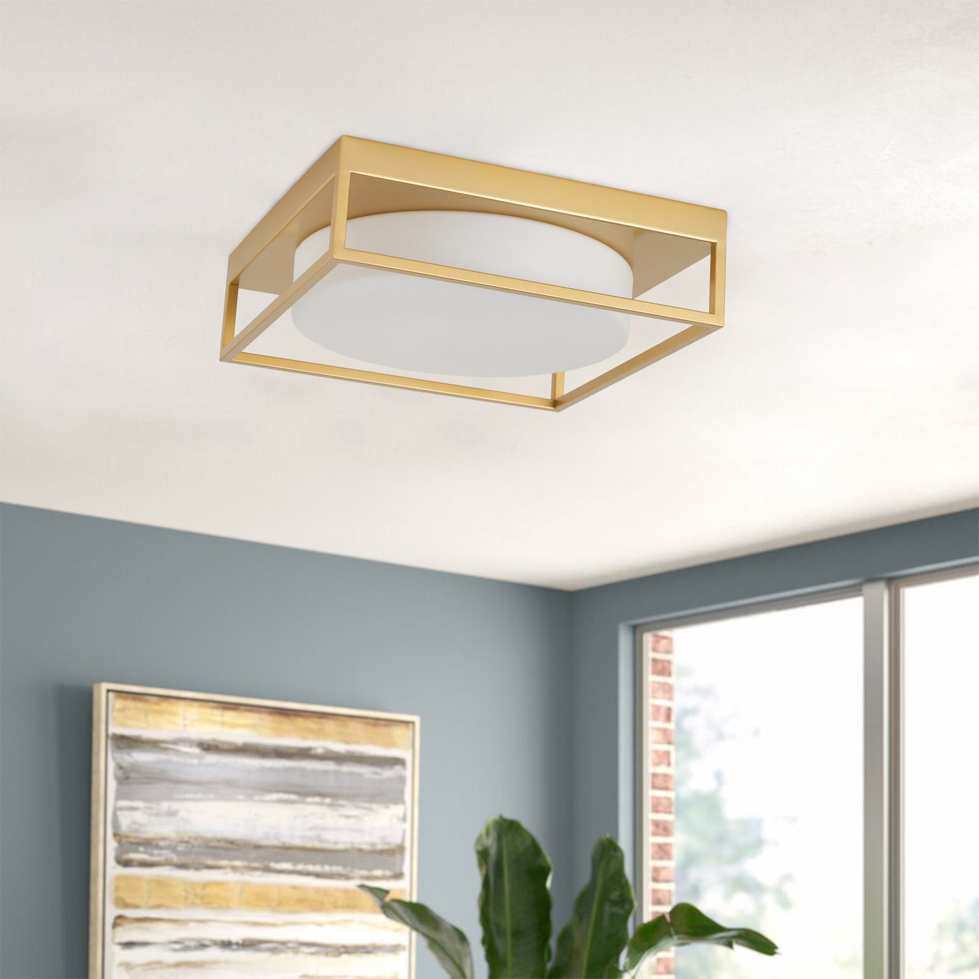 Flush Light Rfa Minimalist Flush Mount Lighting | Modern Style | 2 Lights – Aiwen Lighting