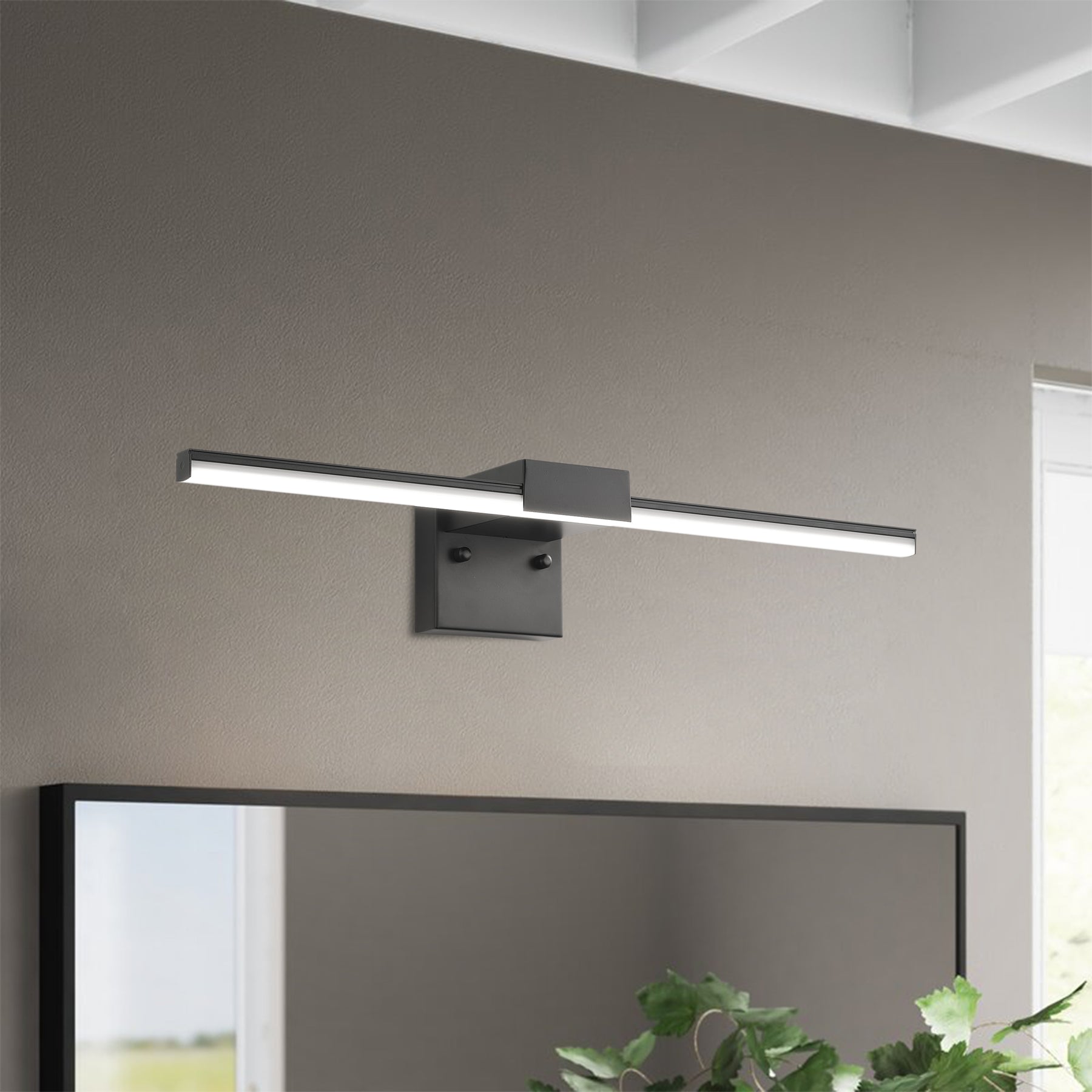 1-Light Modern Line Shape LED Bathroom Vanity Lighting – Aiwen Lighting