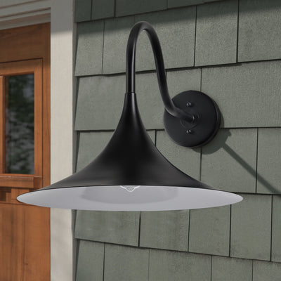 1-Light Horn Shape Oversize Wall Sconces Outdoor Lights