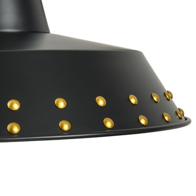 1-Light Spray-Painted With Gold Polka Dot Trim Bowl-Shaped Oversize Wall Sconces Outdoor Lights