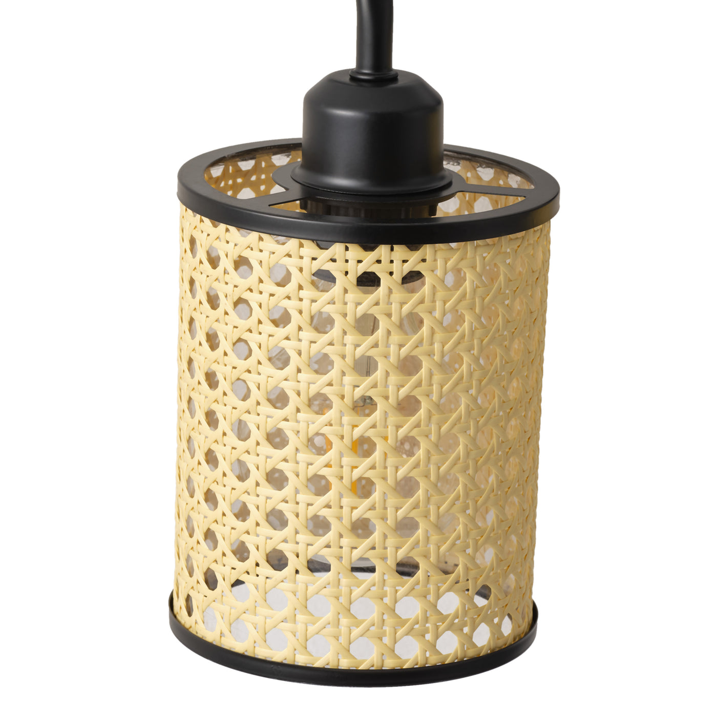 3-Lights Plastic Woven Cylindrical Shade Bathroom Vanity Lighting