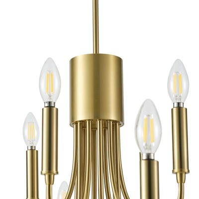 12-Lights Candle Lamp Head Creative Chandelier