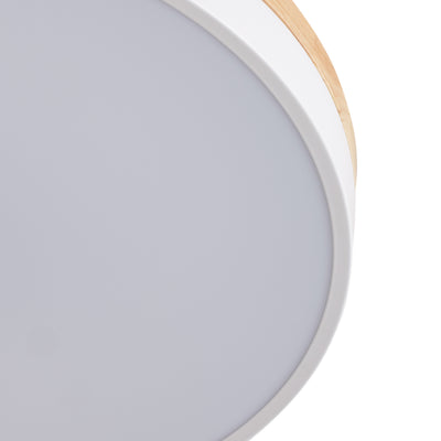 1-Light PS Diffuser Board Rounded Shape LED Flush Mount Lighting