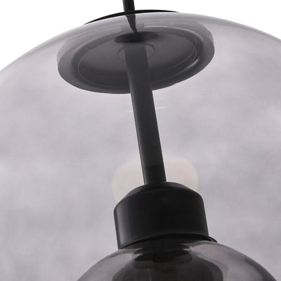 1-Light Creative Gray Glass Pendant Lighting