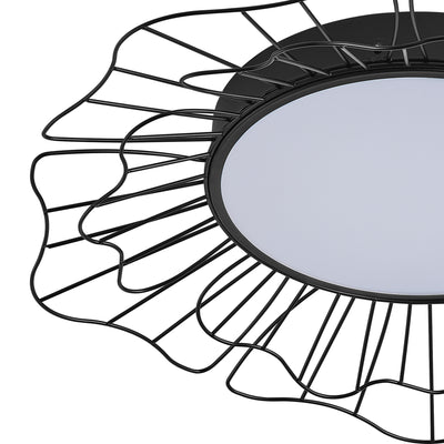 1-Light Special Petal Shape Design LED Flush Mount Lighting