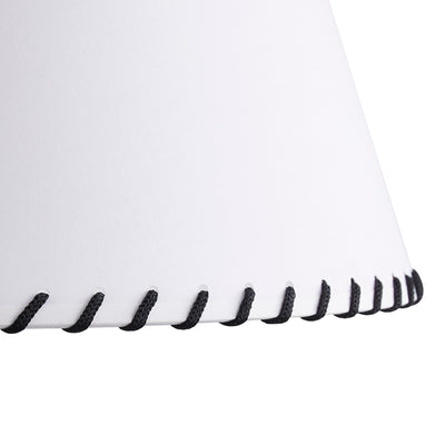 3-Light Off-White Fabric Shade Pendant Lighting