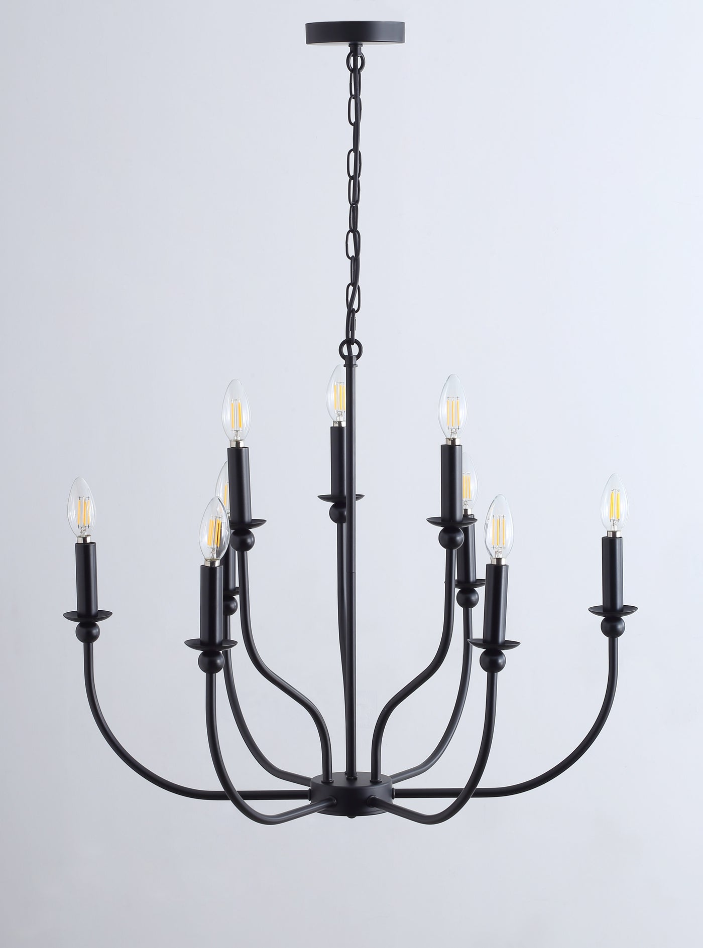 9-Lights Luxury Candlestick Adjustable Chandelier