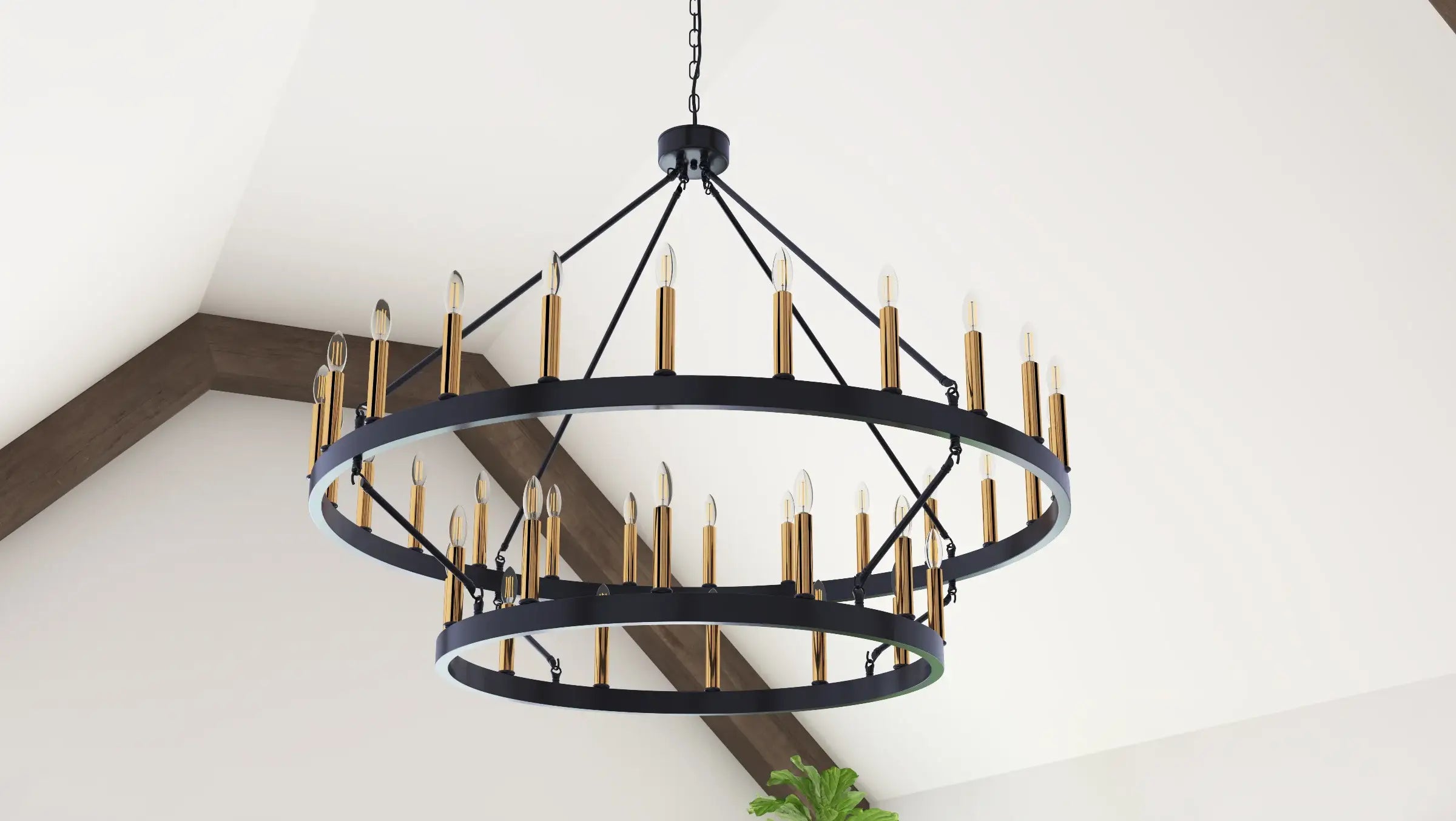 Candle style chandelier