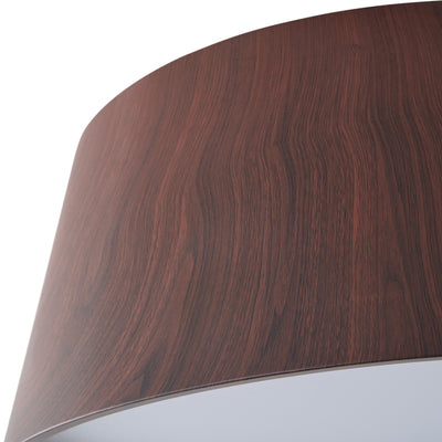 1-Light Woodgrain Simple LED Flush Mount Lighting