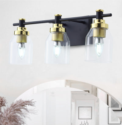 2-Lights & 3-Lights Hourglass Shade Design Vanity Lighting