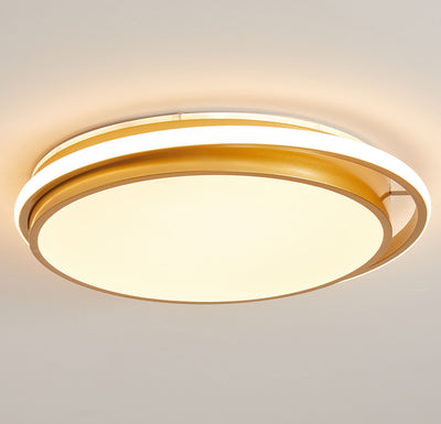 1-Light Round Shape Simple LED Flush Mount Lighting