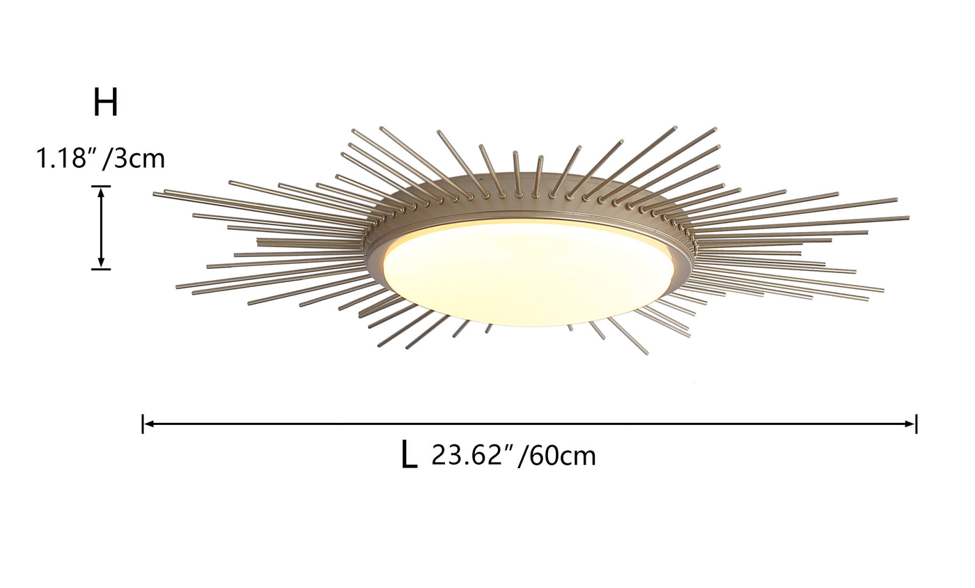 1-Light Geometric Circle LED Flush Mount Lighting