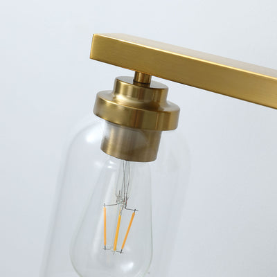 3-Lights Cylinder Glass Shade Vanity Lighting