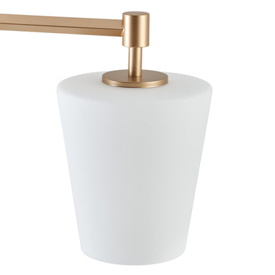 3-Lights White Jade Acid Wash Bathroom Vanity Lighting