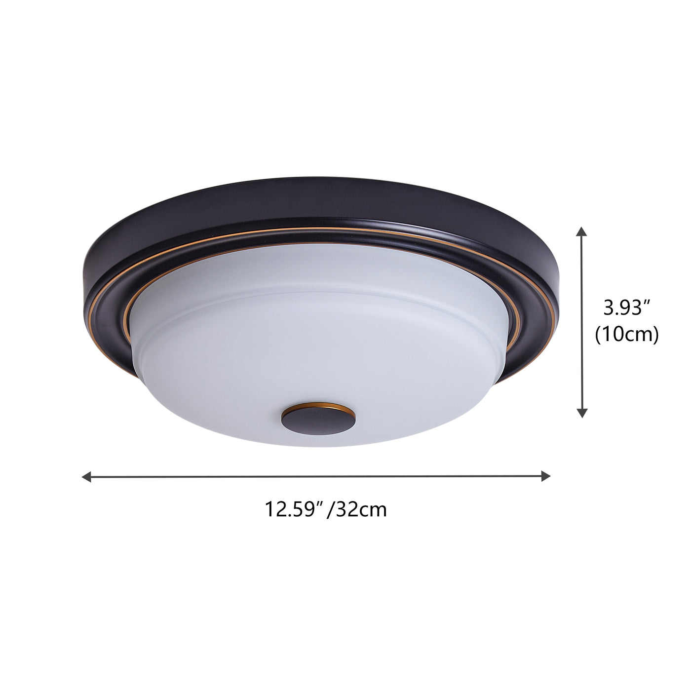 2-Lights Drum Modern Flush Mount Lighting