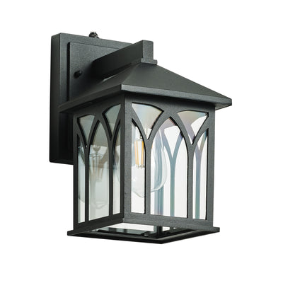 1-Light Square Metal Design Outdoor Wall Sconces