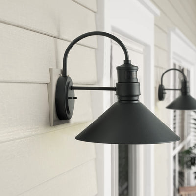 1-Light Cone Shade Waterproof Wall Sconces Outdoor Lights