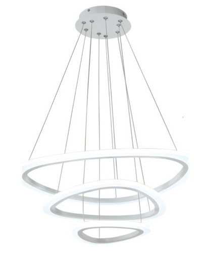 3-Lights Unique Multi-rings LED Chandelier