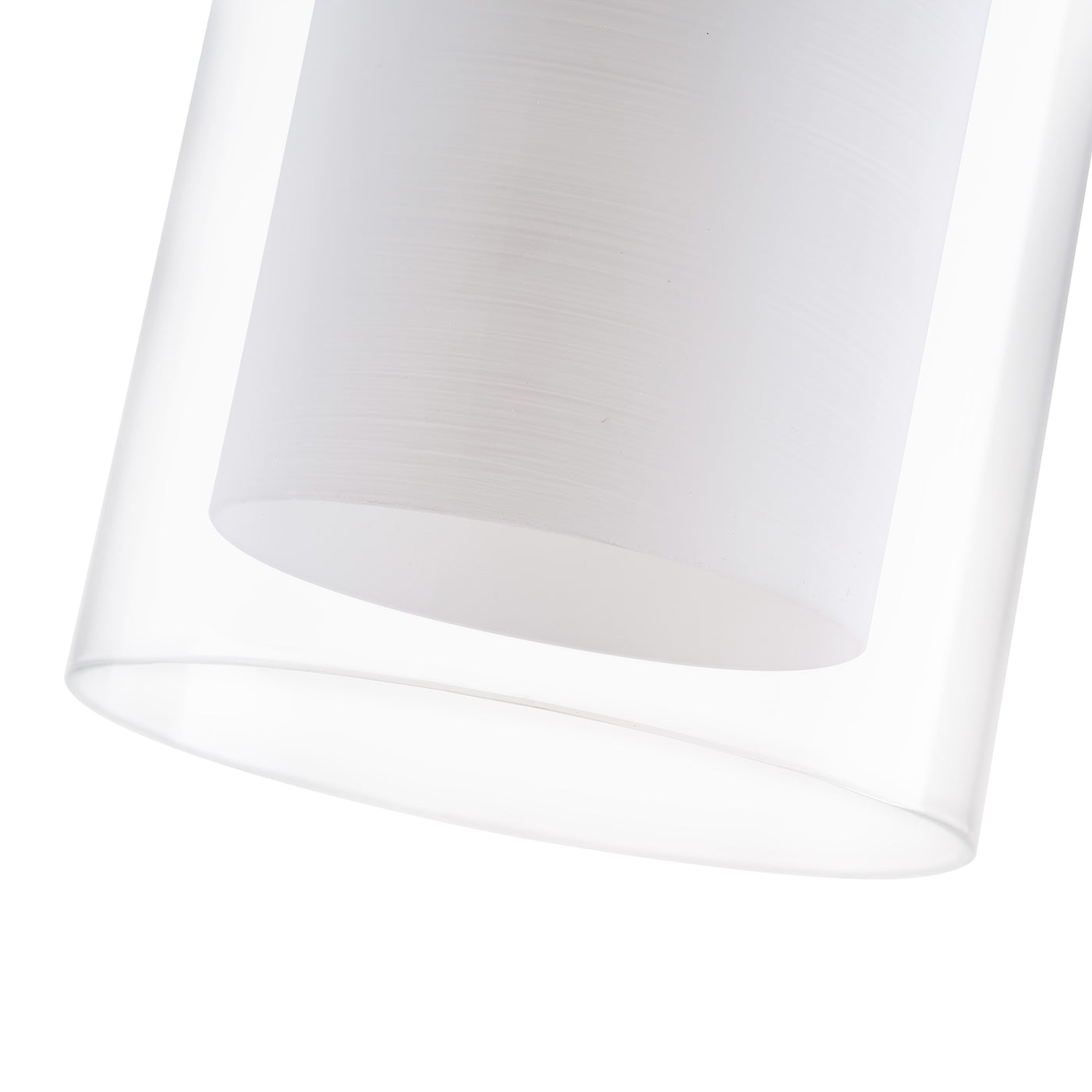 1-Light Classic Cylinder Glass Shade Pendant Lighting