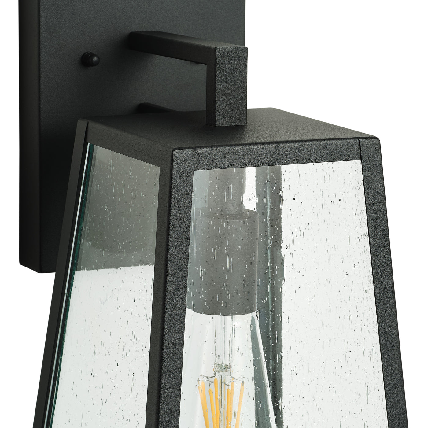1-Light Prismatic Glass Design Waterproof Wall Sconces Outdoor Lights