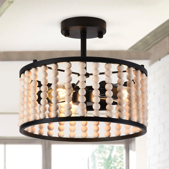 semi flush mount lighting