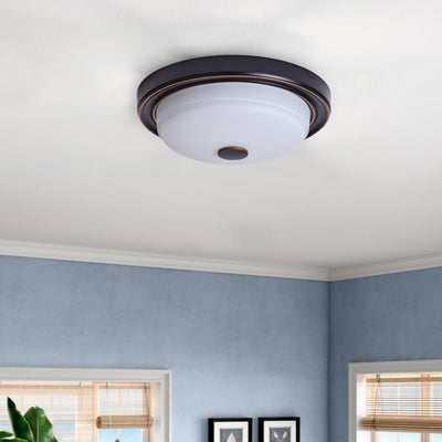 2-Lights Drum Modern Flush Mount Lighting