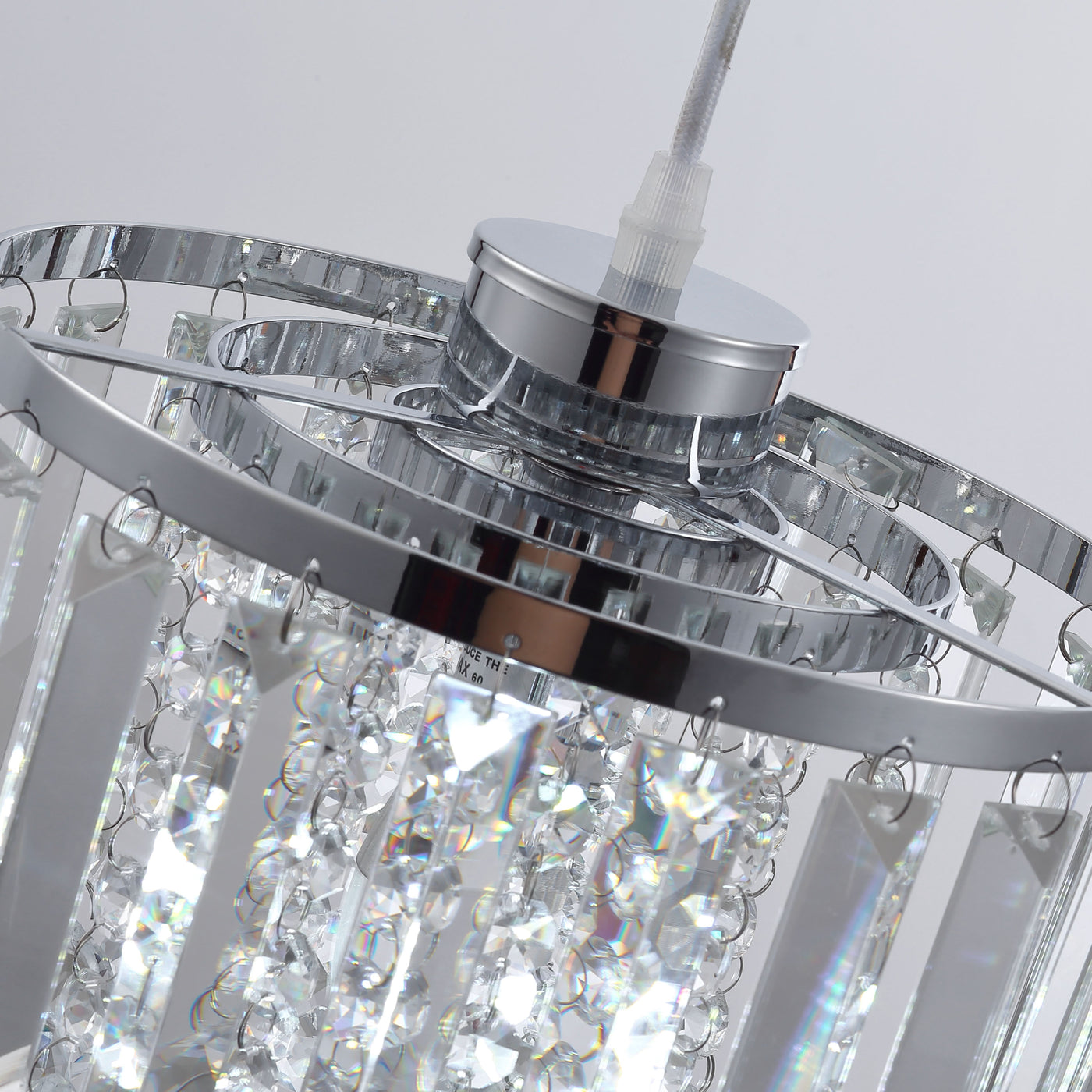 1-Light Luxury Crystal Beads Chandelier Pendant Lighting