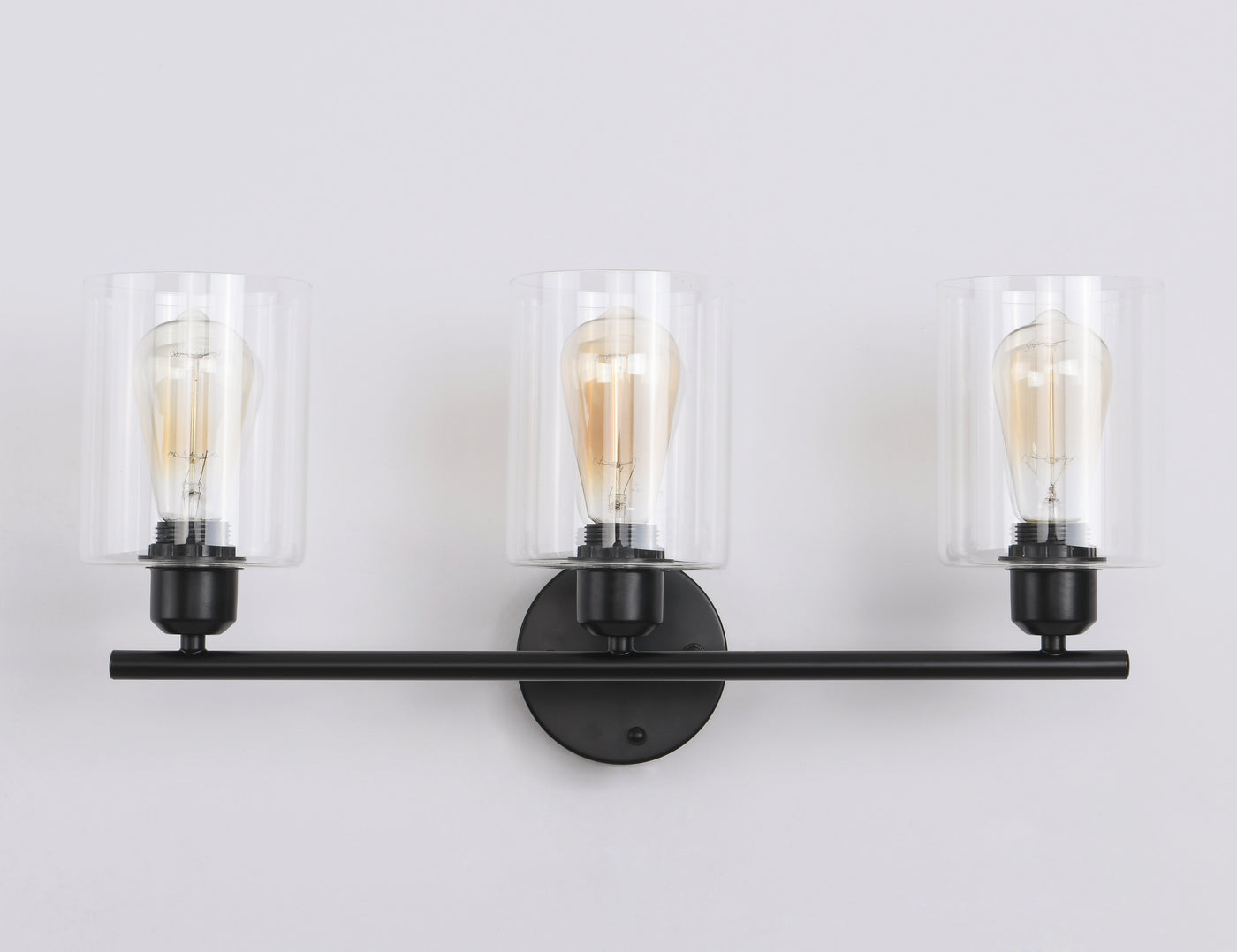 3-Lights Minimalist Glass Shade Vanity Lighting