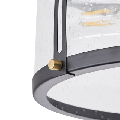 3-Lights Special Glass Shade Semi-Flush Mount Lighting