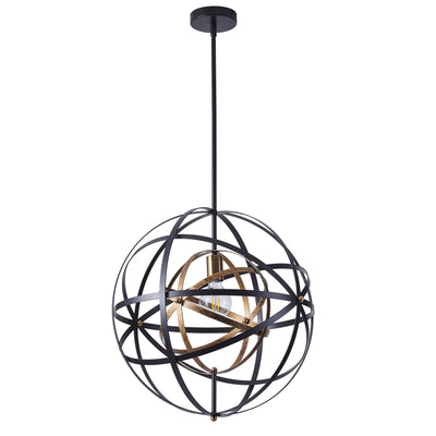 1-Light Unique Globe Design Chandelier