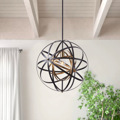 1-Light Unique Globe Design Pendant Lighting