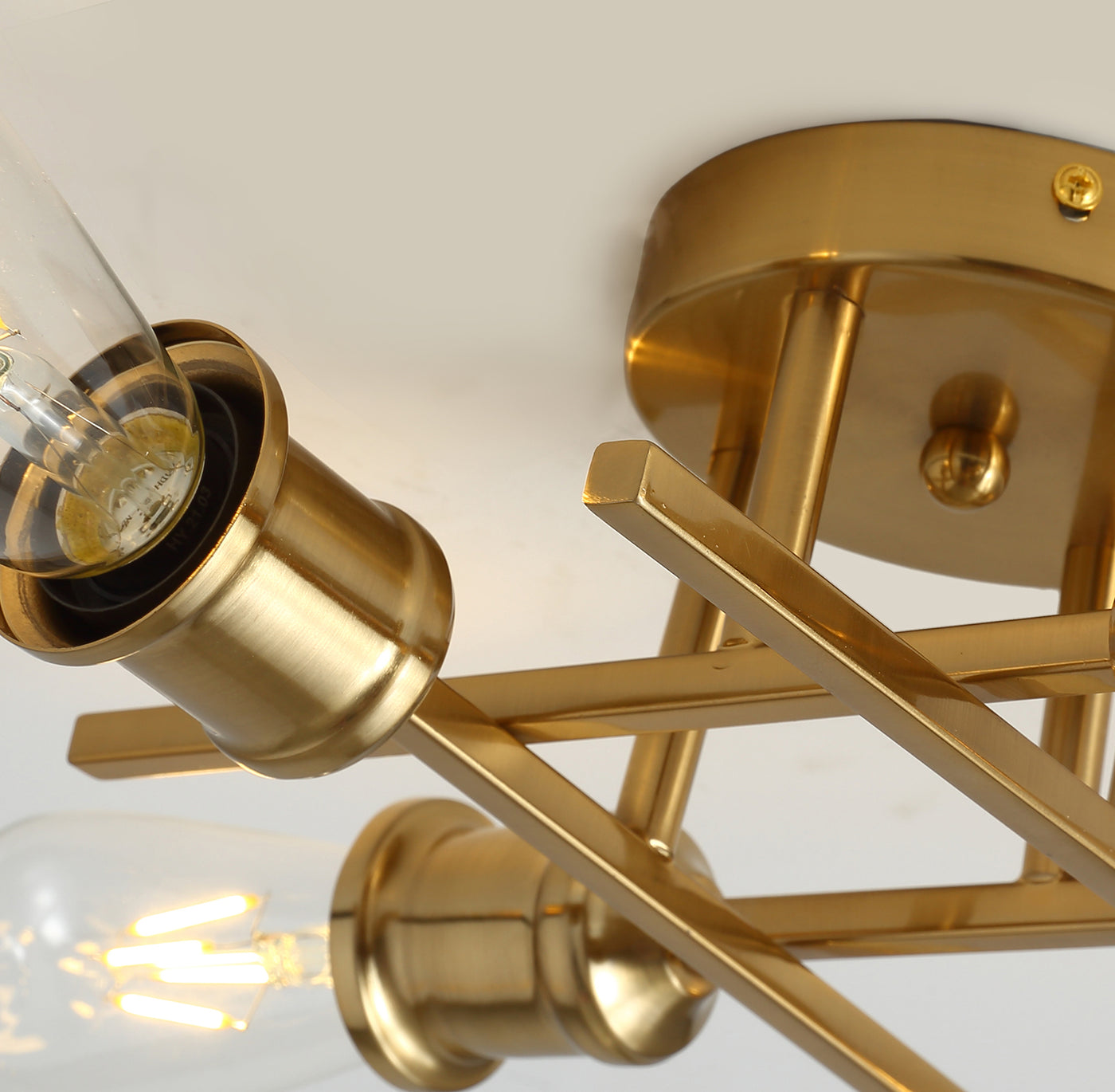 4-Lights Sputnik Shade Design Semi-Flush Mount Lighting