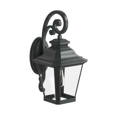 1-Light Prismatic Glass Shaded Outdoor Lighting