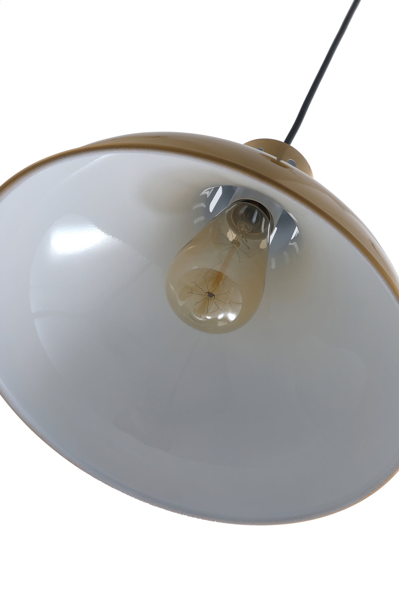 1-Light Gold Single Dome Pendant Lighting