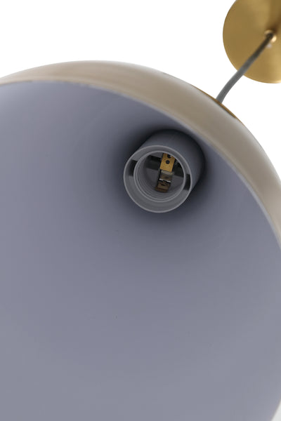 1-Light Gold Single Bell Pendant Lighting