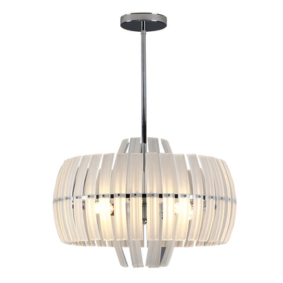 4-Lights Multi-Layer Frosted Glass Chandelier