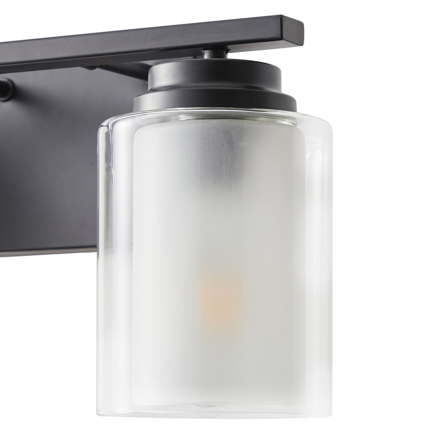 2-Lights Dual Glass Design Vanity Lighting