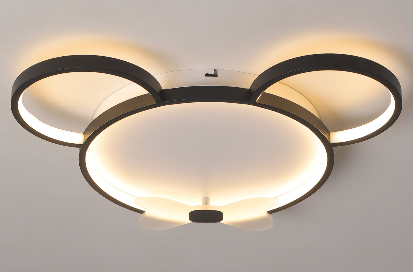 3-Lights Micky Mouse Shape Design Flush Mount Lighting
