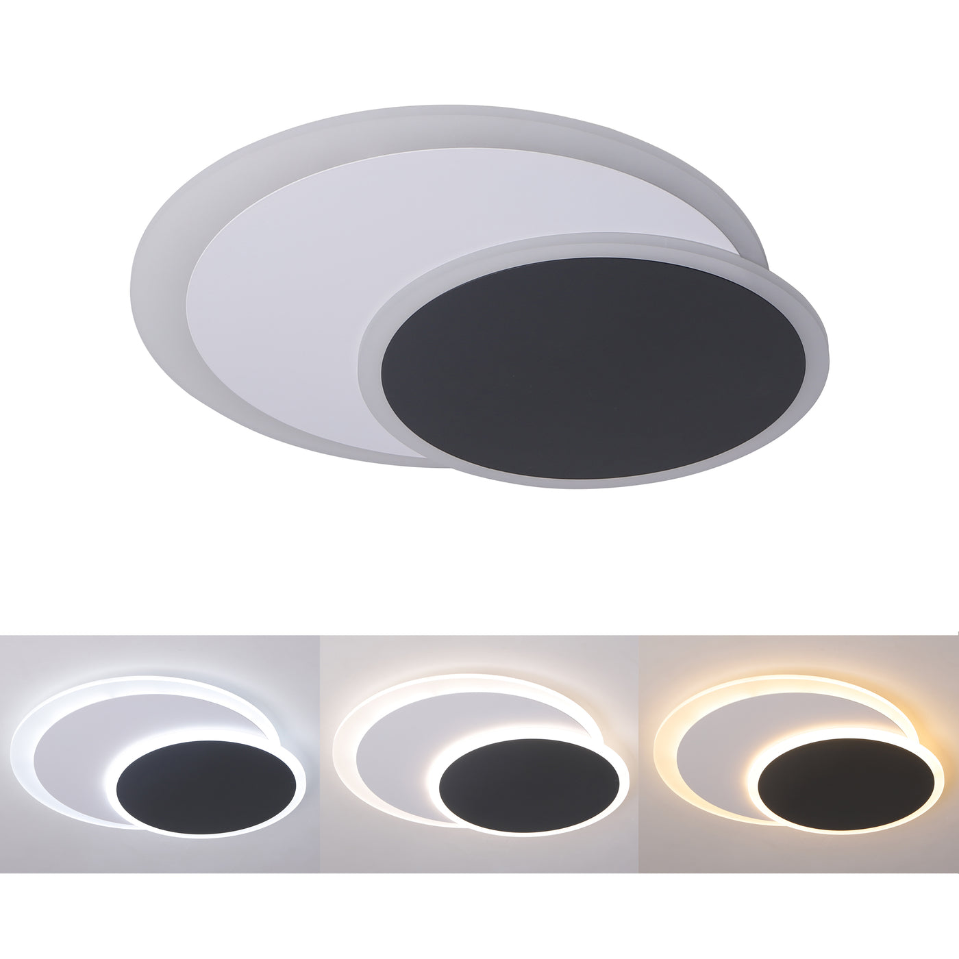 2-Lights Acrylic Minimalist LED Flush Mount Lighting
