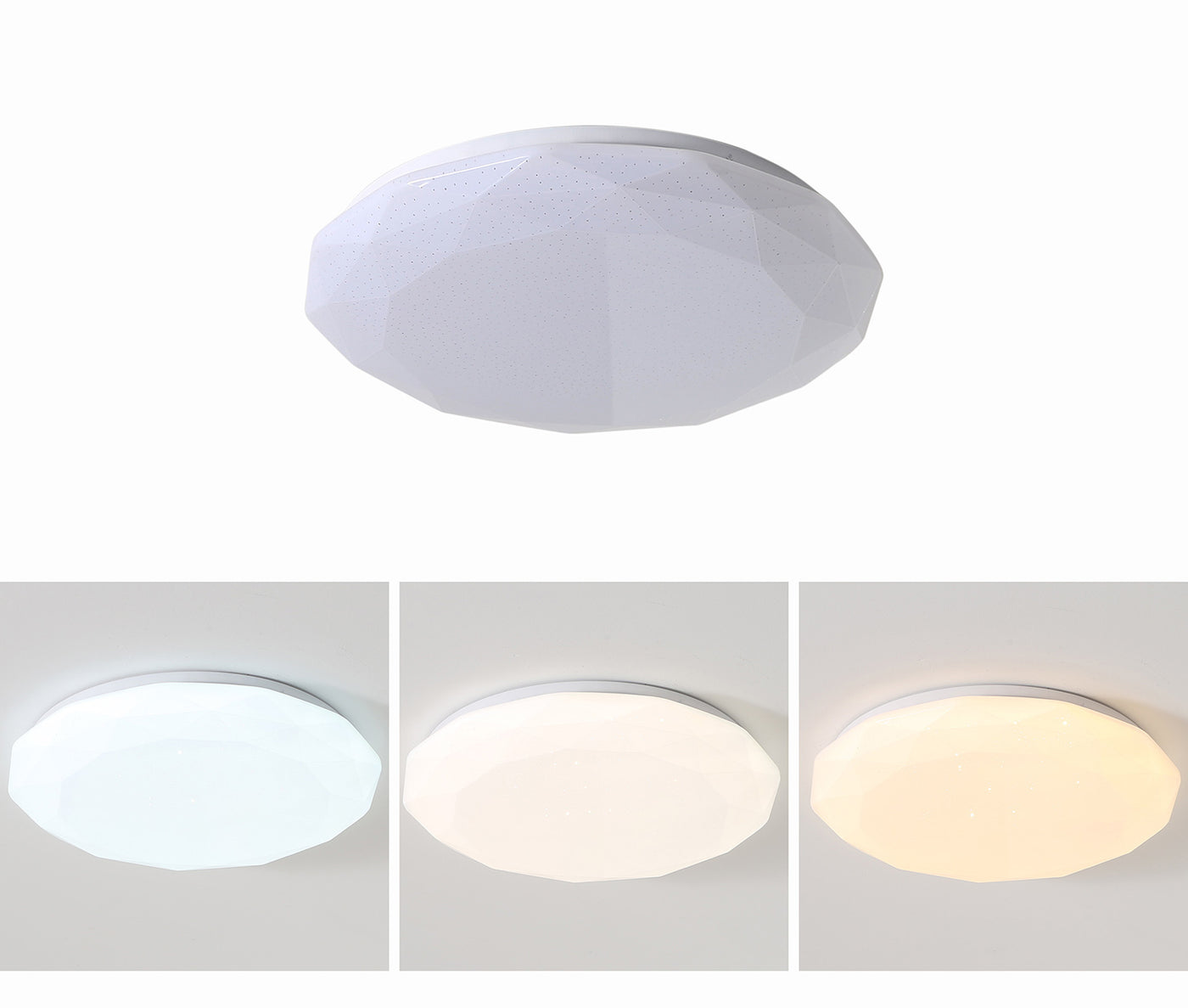 1-Light Acrylic Minimalist LED Flush Mount Lighting