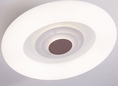 1-Light Acrylic Circular-Shaped LED Flush Mount Lighting