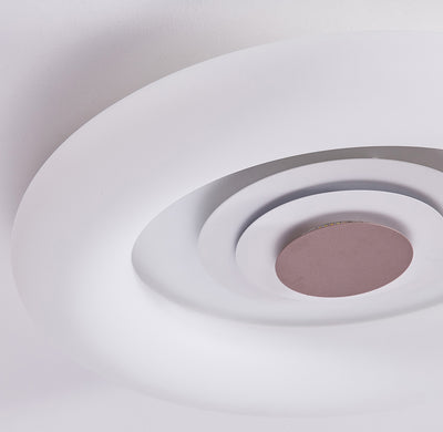 1-Light Acrylic Circular-Shaped LED Flush Mount Lighting
