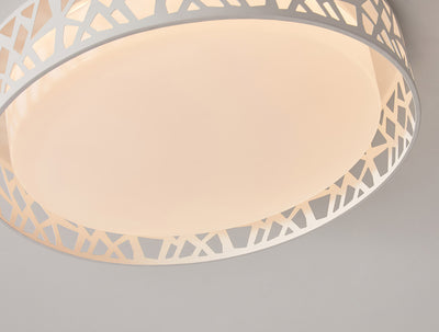 Round nest shape flush mount light